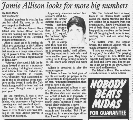 Jamie Allison - March 26, 1989 - Greatest21Days.com - 