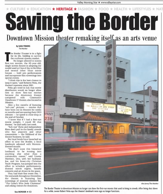 Saving the Border Theater - 