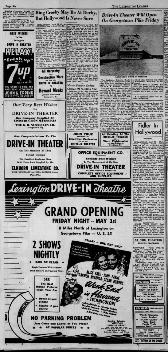 Drive-In theater opening - 