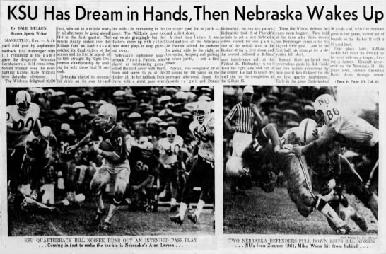 1967 Nebraska-Kansas State football, Wichita 1 - 