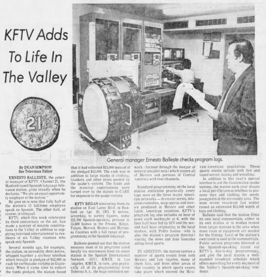 KFTV Adds To Life In The Valley - 