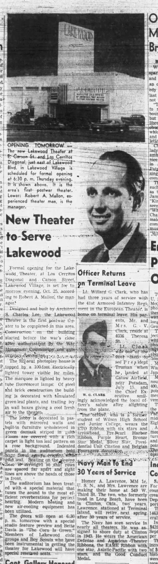 Lakewood theatre opening - 