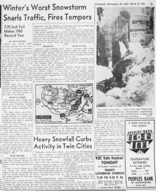 snow, March 16, 1960 - 