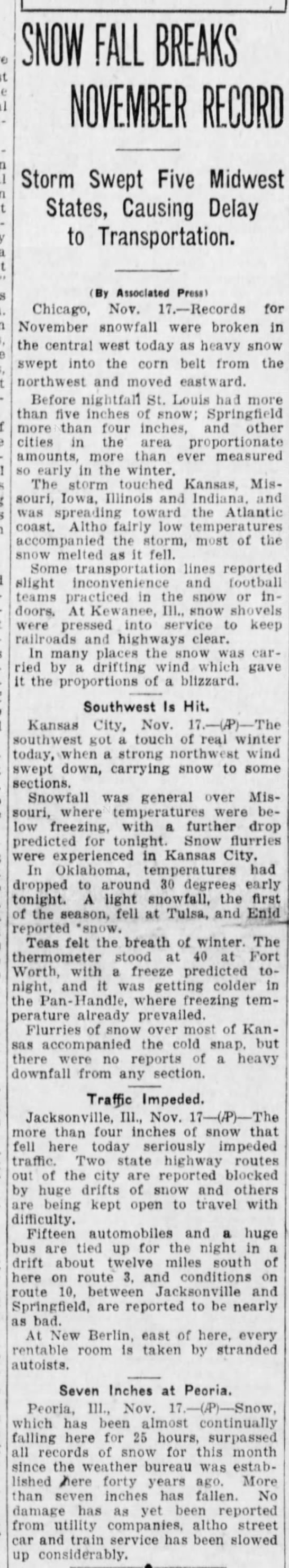 snow, November 17, 1926 - 