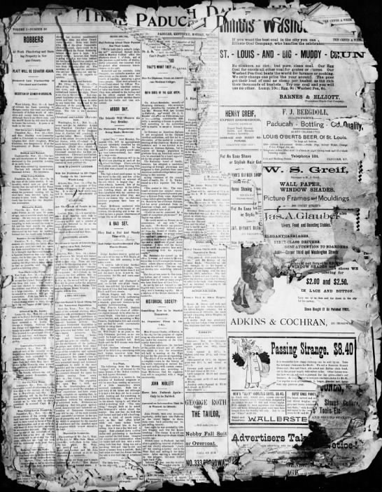 The Paducah Sun - November 9, 1896 - 
