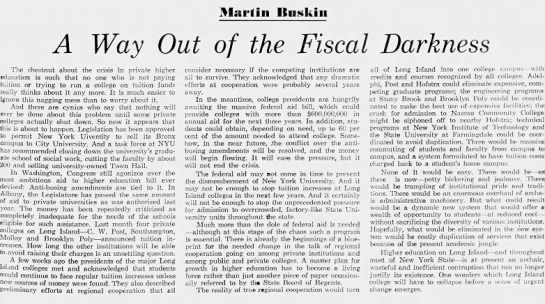 A Way Out of the Fiscal Darkness/Martin Buskin - 