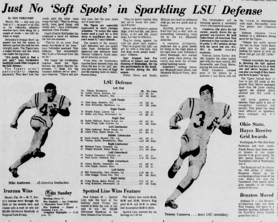 1970.12.26 LSU defense preview - 