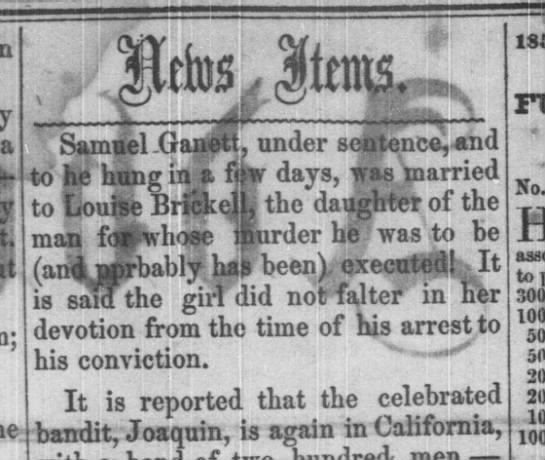 Murder Samuel Ganett Newspapers Com