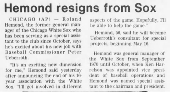 Hemond resigns from Sox - 