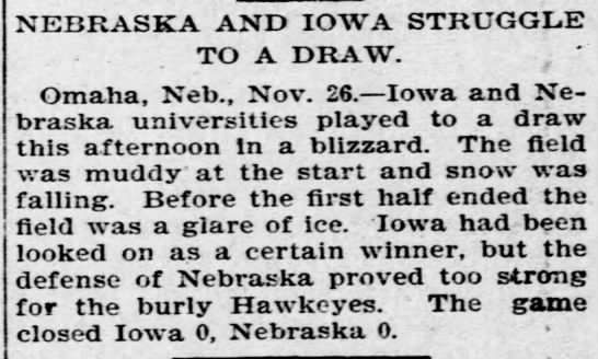 1896 Nebraska-Iowa football brief - 