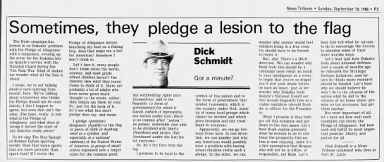 "Pledge a lesion to the flag..." (1988). - 