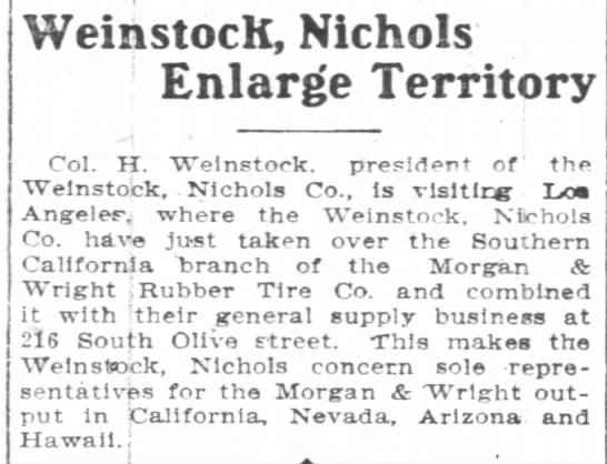 Weinstock-Nichols takes over CA Morgan & Wright - 