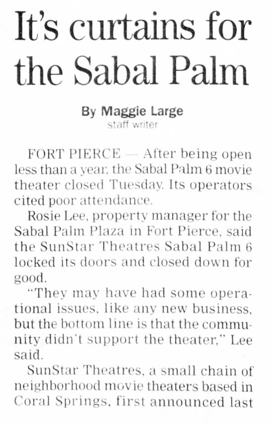 Sunstar Sabal Palm 6 closed - 