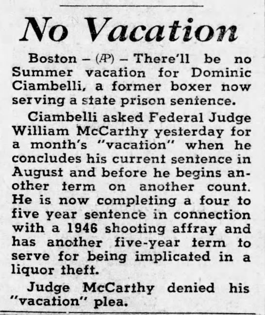 Red Hogan vacation (17 April 1950) - 