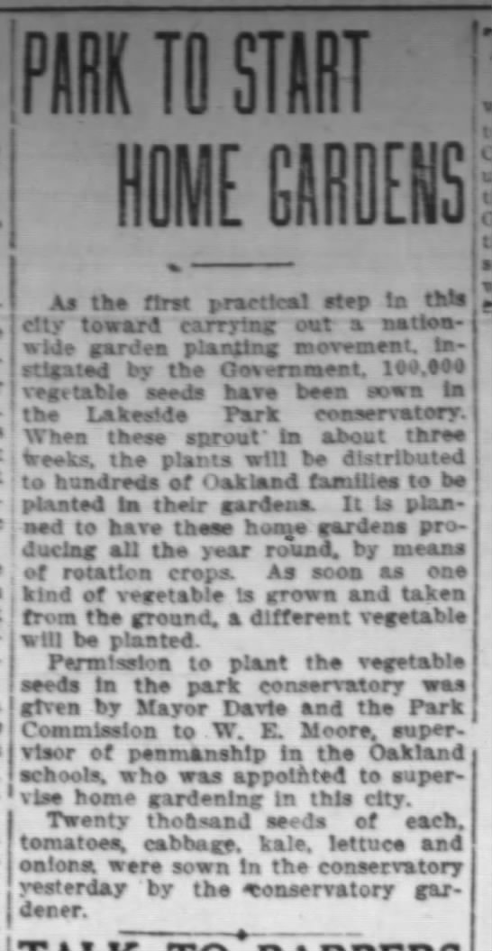 1918-03 conservatory planting vegetable starts - 