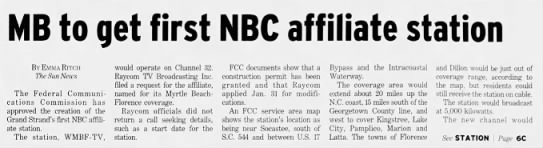 MB to get first NBC affiliate station - 