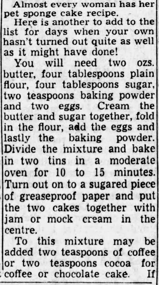 Sponge Cake (1952) - 
