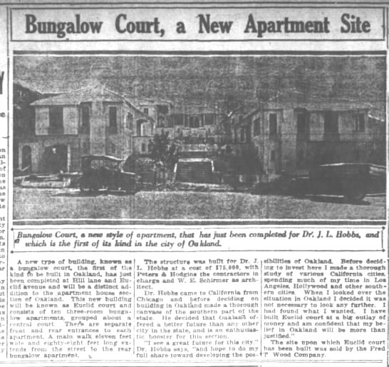 Bungalow Court, a New Apartment Site - 