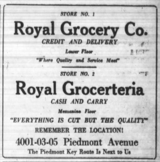 Royal Grocerteria + Royal Grocery Co. - 