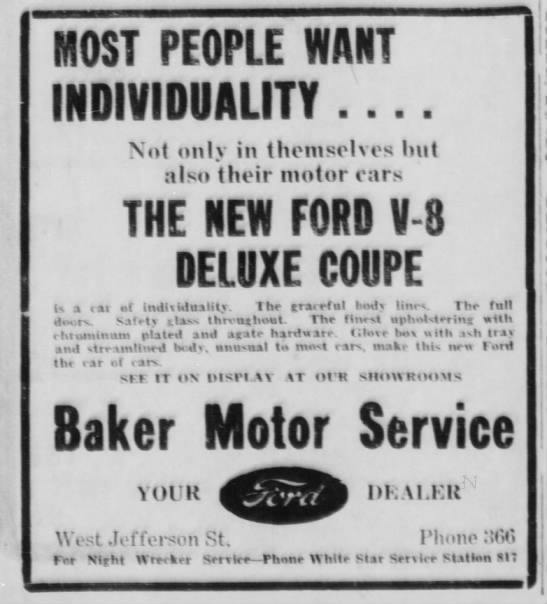 '32 Ford Coupe ad - 