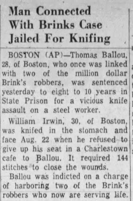 Ballou stabbing arrest (3 Oct 1958) - 