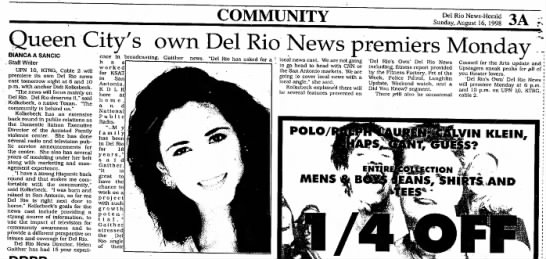 Queen City's own Del Rio News premiers Monday - 