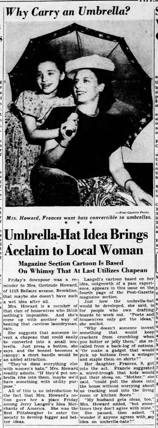 umbrella hat housewife - 