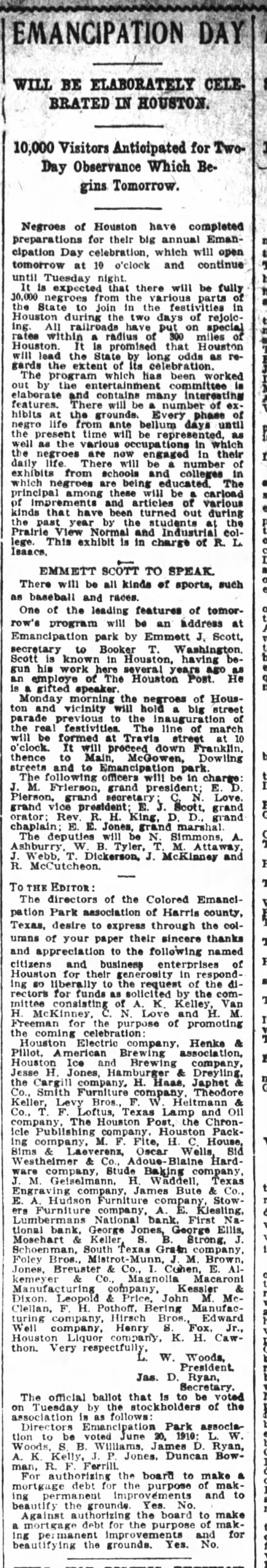 Emancipation Day (Juneteenth, Houston, Texas) - 
