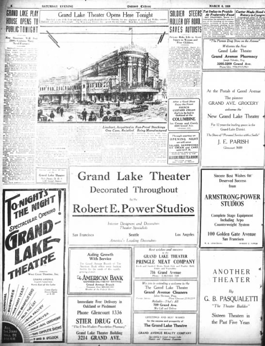 Grand Lake Theatre opening - 