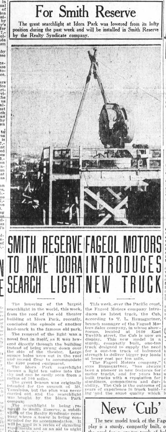 For Smith Reserve - Jan 27, 1929 - 