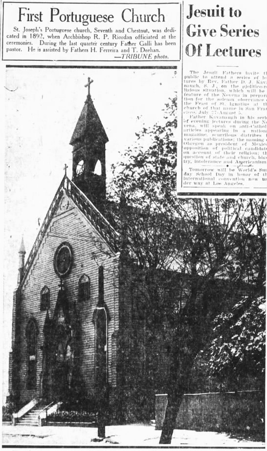 1928 St. Joseph's Portuguese Church - 