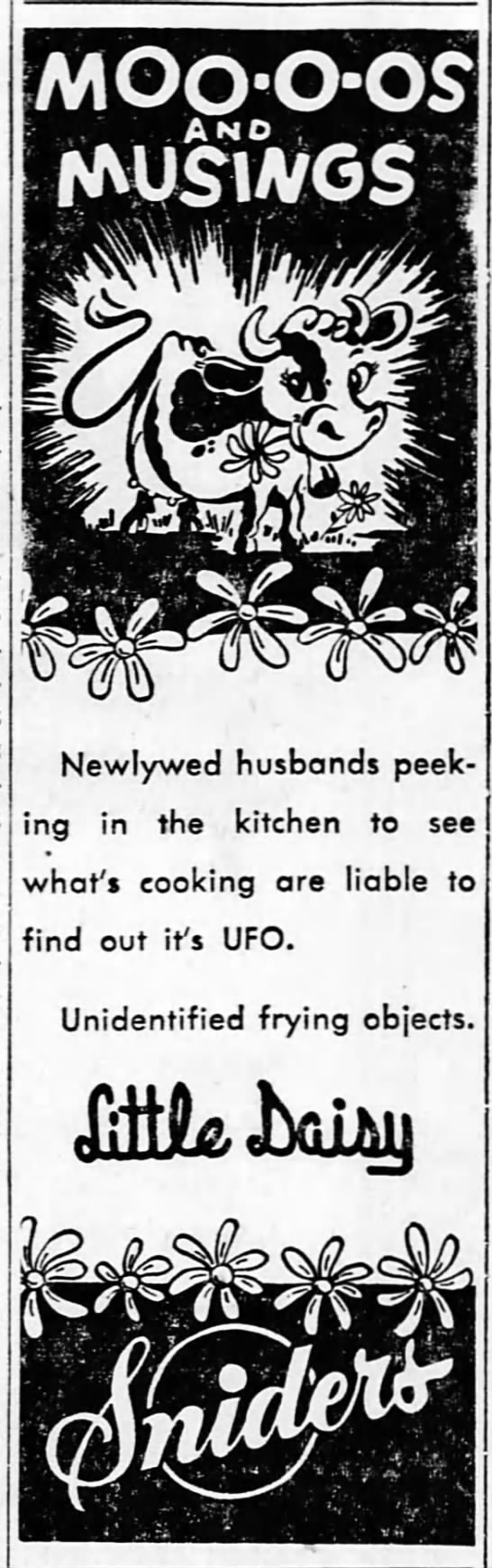 Unidentified Frying Object -- UFO (1958). - 
