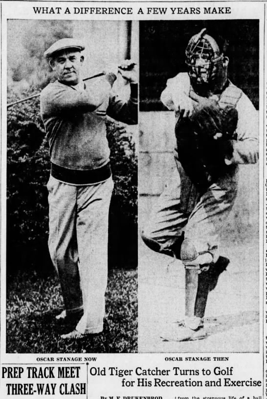 Sun 5/29/32: Stanage takes up golf - 