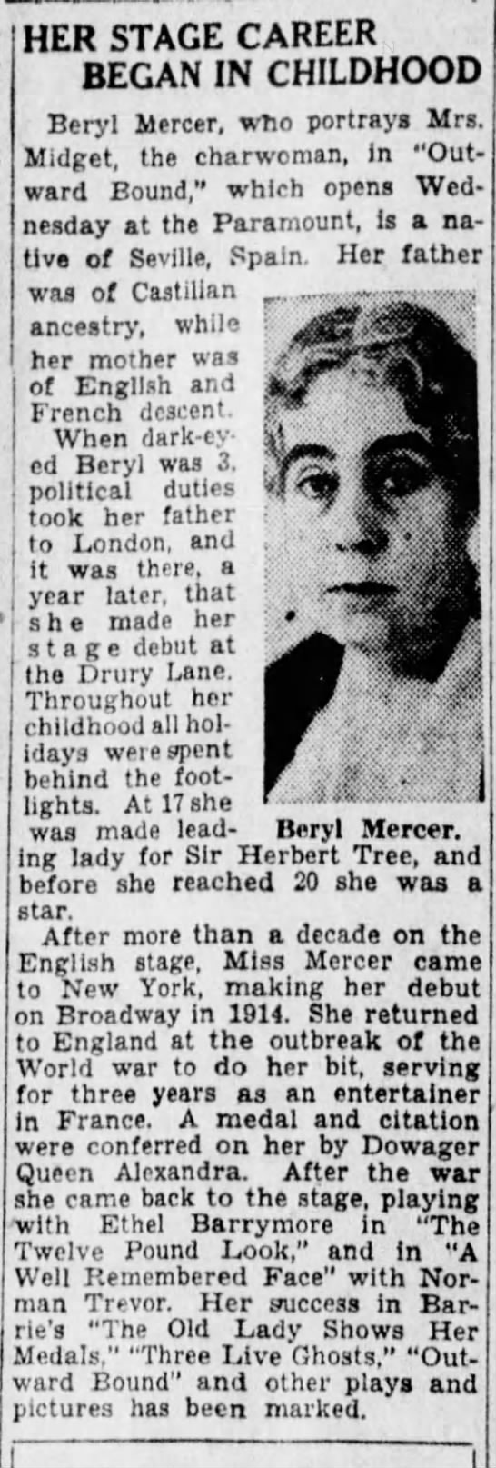 Beryl Mercer - 
