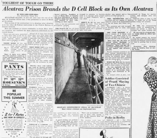 D Cell Block, home to the toughest inmates, is known as its own Alcatraz - 