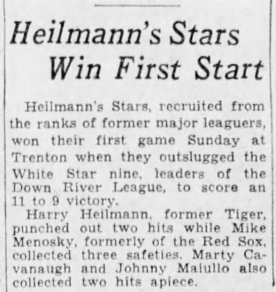 Heilmann's Stars Win First Start - 