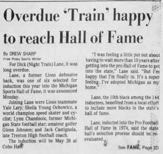 Overdue 'Train' happy to reach Hall of Fame - 