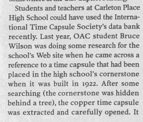  - Students and teachers at Carleton Place High...