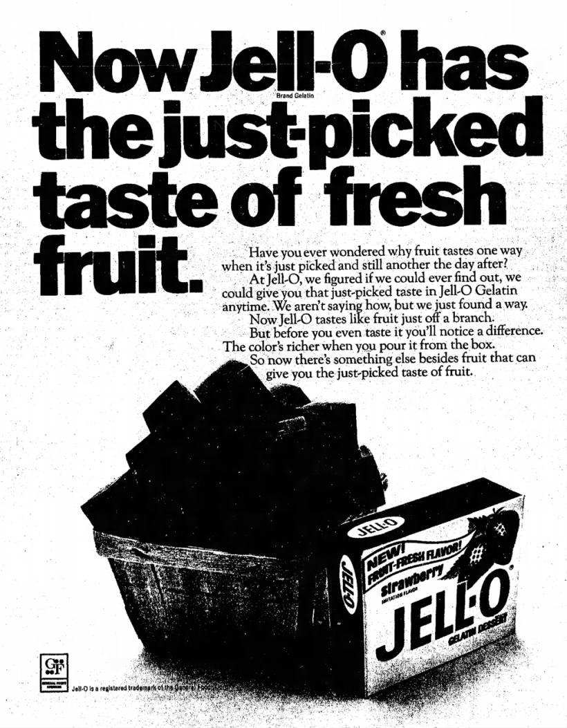 Jell-o ad, 1968