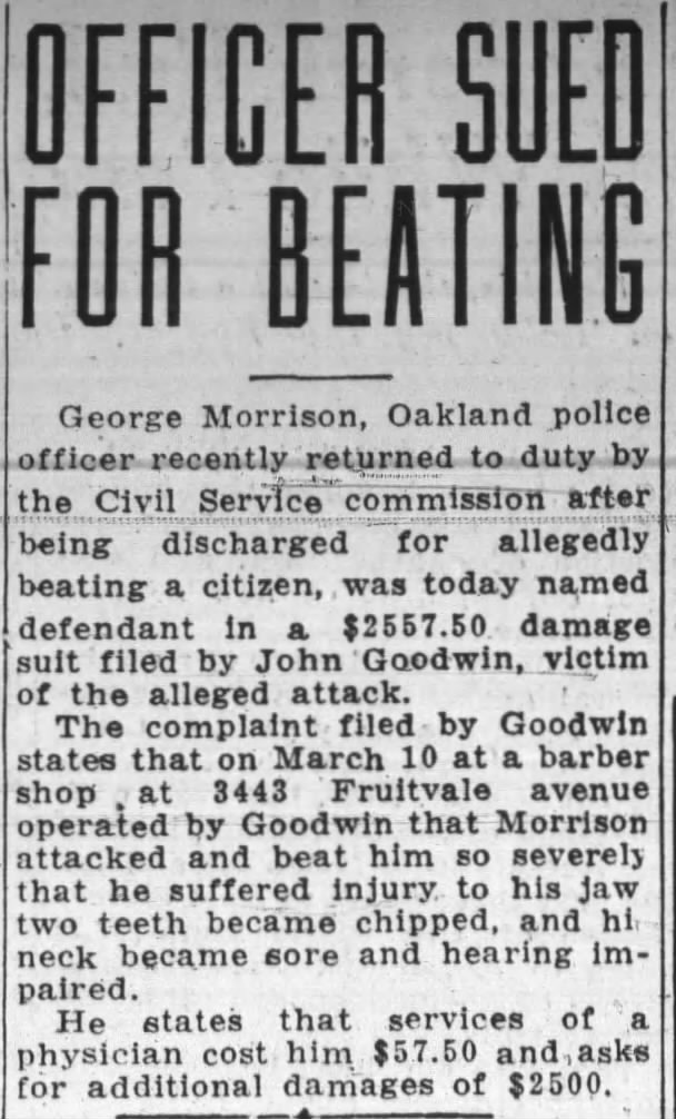 George Morrison sued for altercation