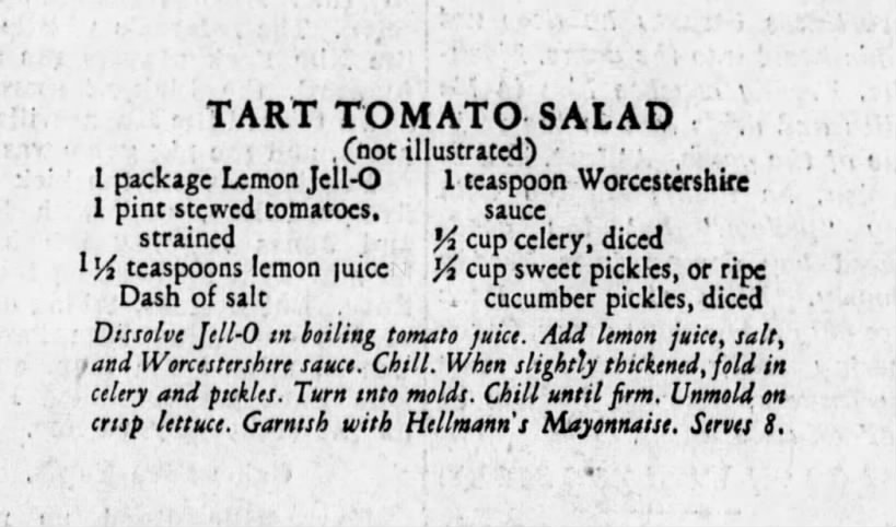 Tart Tomato Salad recipe