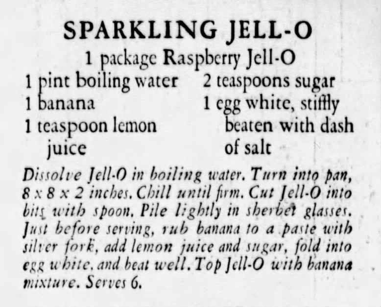 Sparkling Jell-o recipe