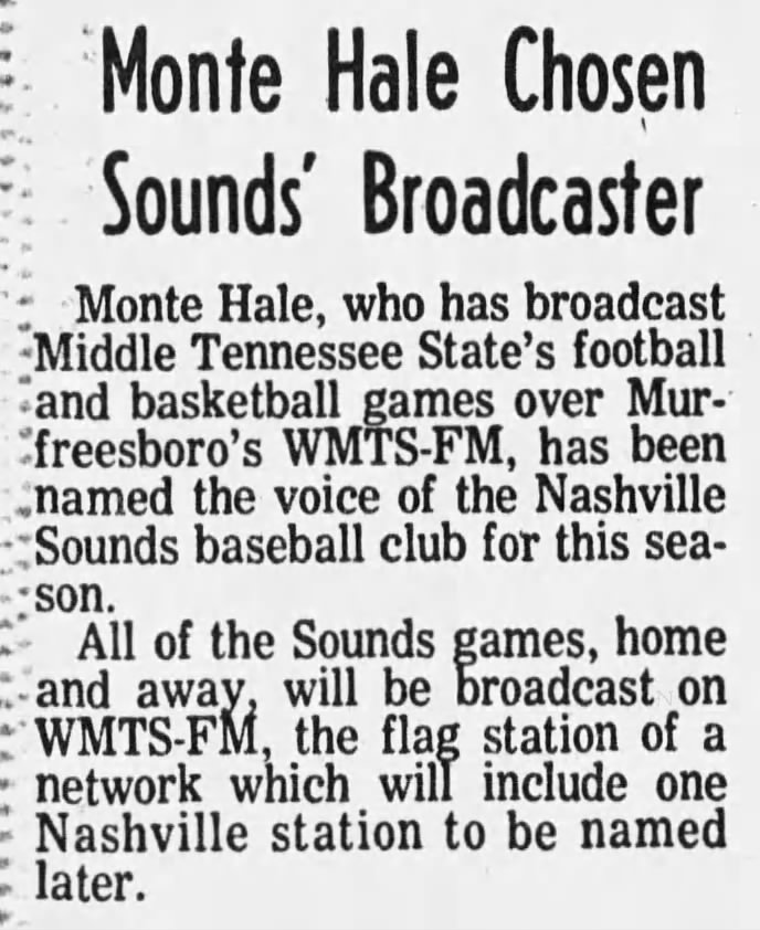 Monte Hale Chosen Sounds' Broadcaster