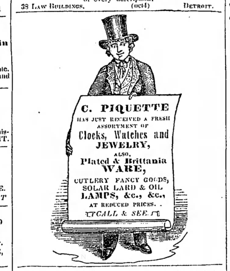1845 - Piquette early ad