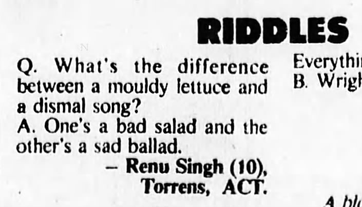 Sad Ballad & Bad Salad (1976).