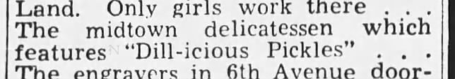 Dillicious Pickles (1945).