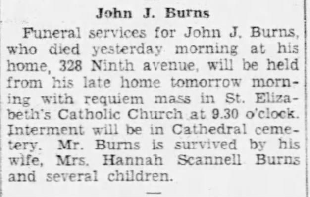 Obituary John J Burns