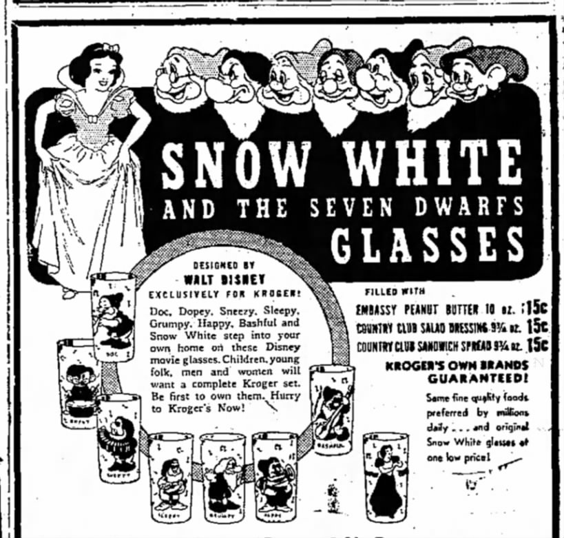 "Snow White and the Seven Dwarfs" glasses