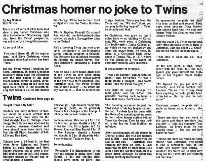 Star Tribune (Minneapolis Minnesota) September 20 1984