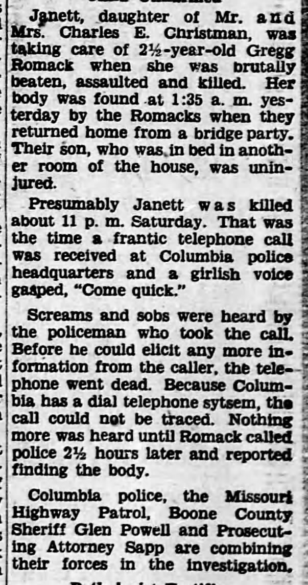 Jannett Christman - Called police